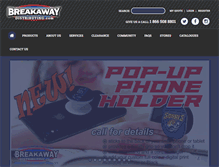 Tablet Screenshot of breakawaydistributing.com